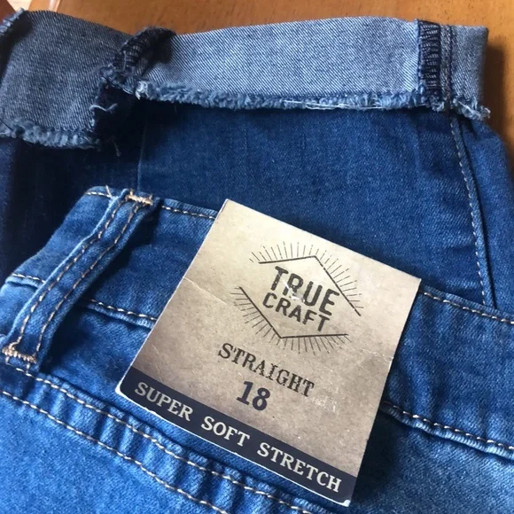 NWT True Craft Original Handcrafted Southern Design Jeans 18 curvy dark blue - Picture 11 of 12